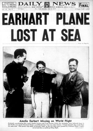 Amelia Earhart – A mais icônica aviadora em Natal Daily-news-earhart