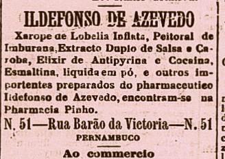 Venda de cocaína em Recife em 1900