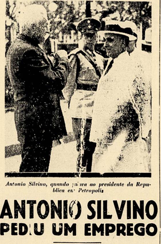 Quando esteve no Rio, houve um encontro entre Antônio Silvino e Getúlio Vargas, onde o ex-cangaceiro pediu um emprego.