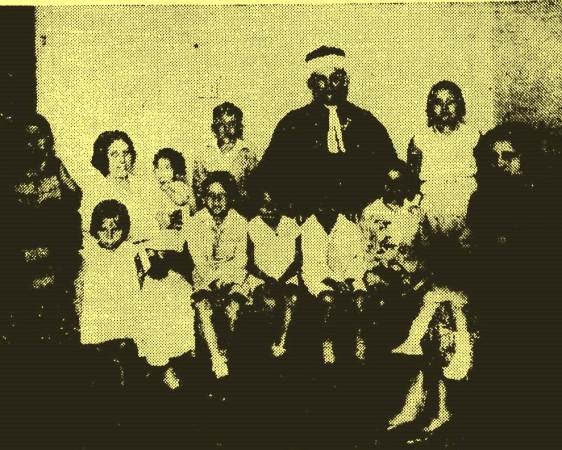 Antônio Granjeiro, esposa e filhos em 1933