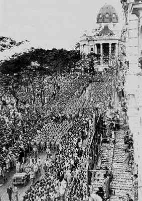 Truppe brasiliane nella parata per la vittoria a Rio de Janeiro nel 1945