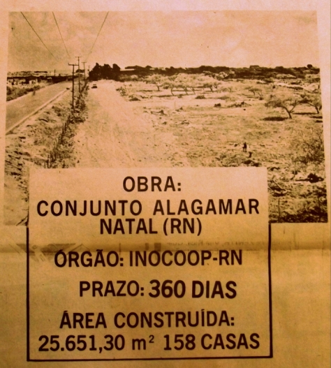 A estrada de Ponta Negra só tinha uma via e Alagamar mostrava os cajueiros de uma antiga plantação. Mas a propaganda era interessante, 158 casas em um ano.