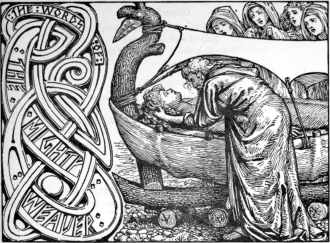 "As últimas palavras de Odin a Baldr "(1908) por WG Collingwood