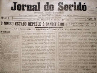 Jornal de Caicó repercutindo o ataque de Lampião e seu bando a Mossoró