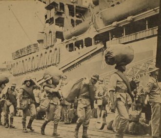 Brazilian Expeditionary Force shipping in Rio de Janeiro. Destiny - The Italian front.